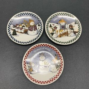 Christmas Decorative Plates Set of 3